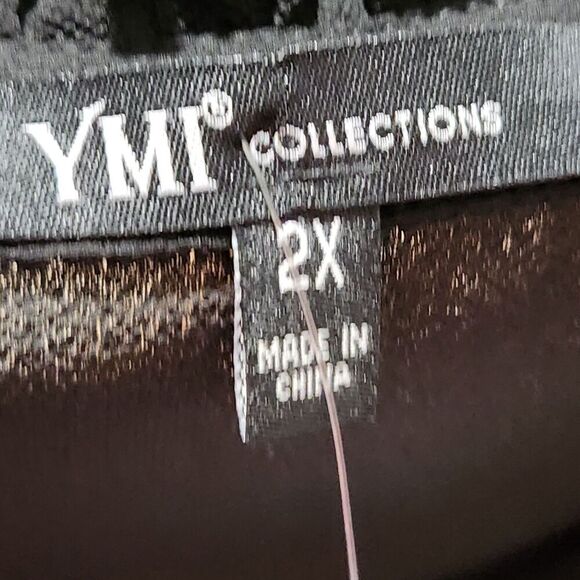 Ymi Collection Top For Women Size 2X Black Lightweight Front Tie Belt - Picture 7 of 10